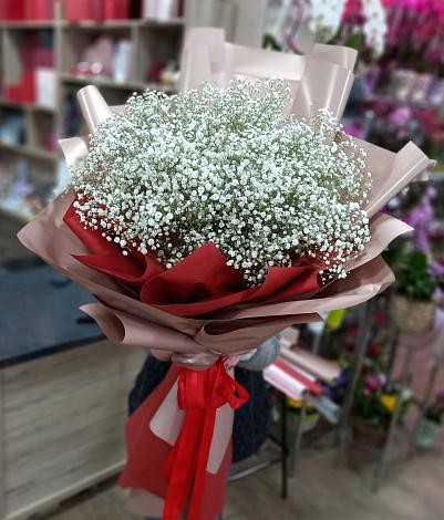 Букет цветов из: Гипсофила в Цибанобалка