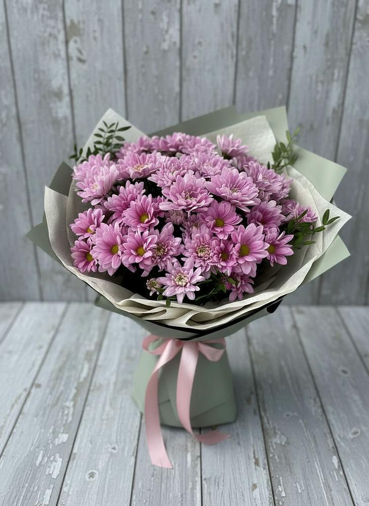 Букет цветов из: Хризантемы в Цибанобалка