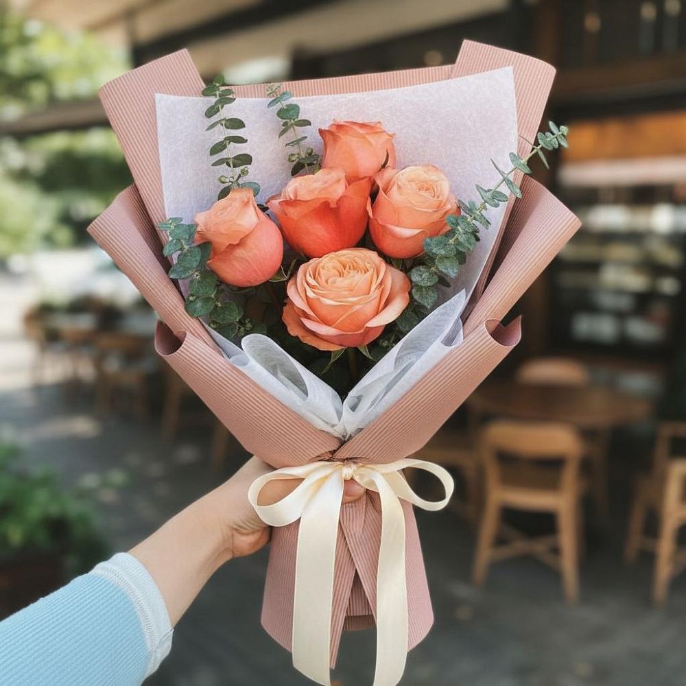 Букет цветов из: Розы в Цибанобалка