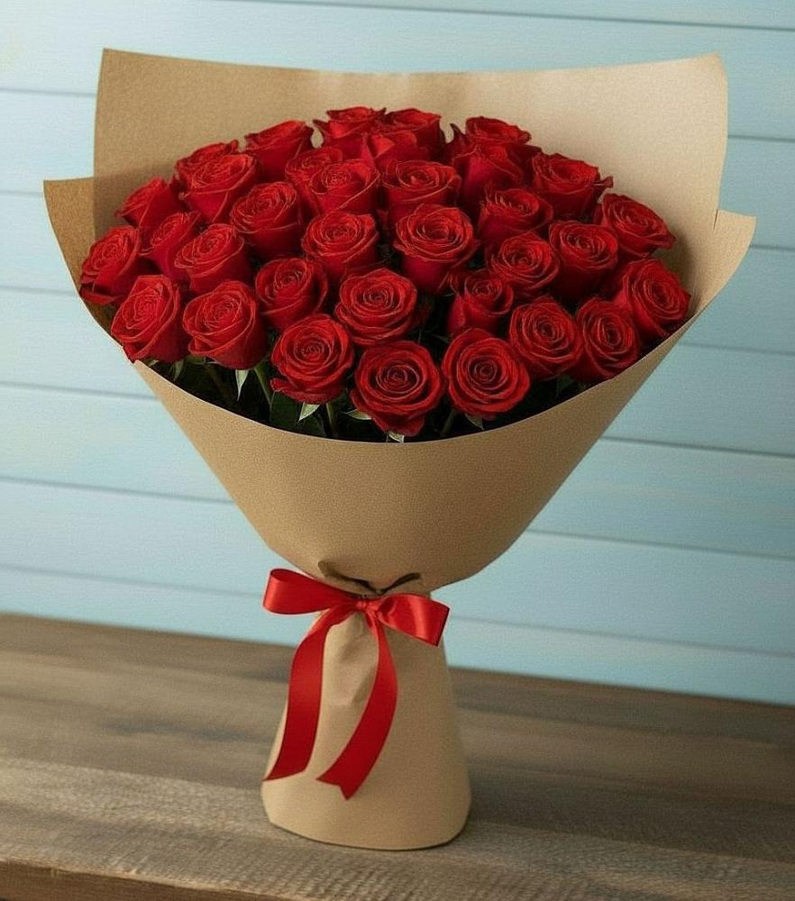 Букет Красные розы Милано в Цибанобалка
