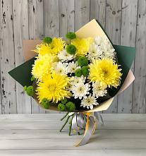 Букет цветов из:  Хризантемы #REPLACE_PRED# Цибанобалка