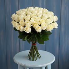 Букет 51 Белая роза Эдлесс Лав #REPLACE_PRED# Цибанобалка