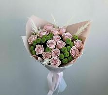 Букет цветов из:  Розы и Хризантемы в Цибанобалка