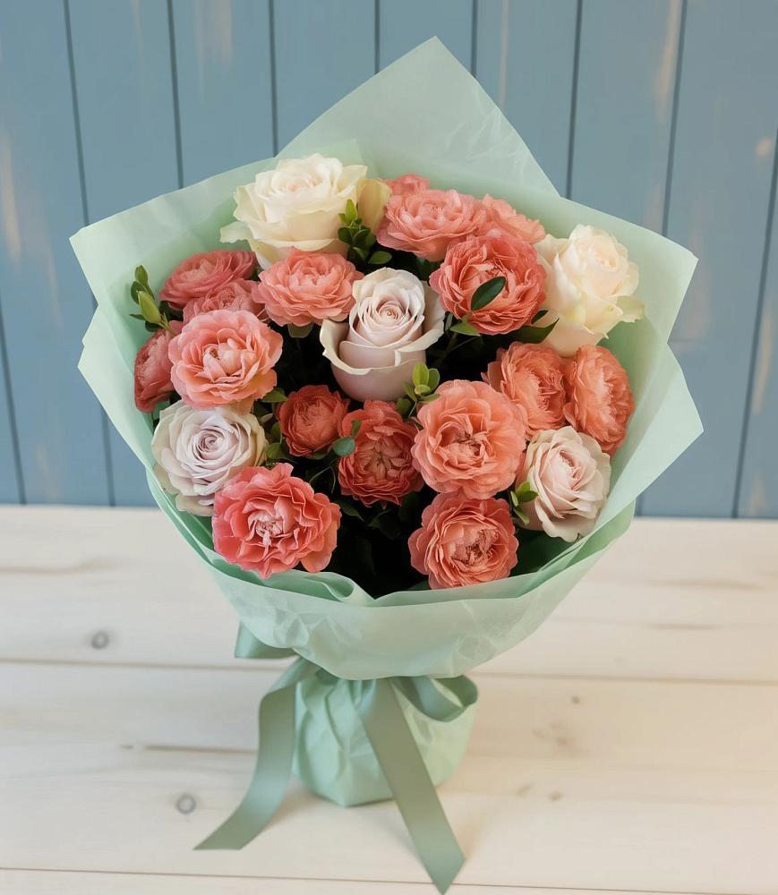 Букет цветов из: Розы в Цибанобалка