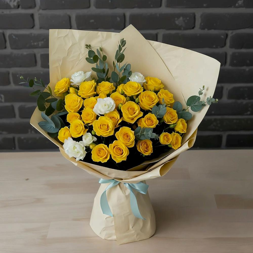 Букет цветов из: Розы в Цибанобалка