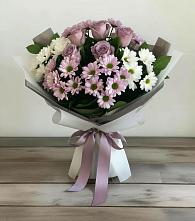 Букет цветов из:  Хризантемы и Розы #REPLACE_PRED# Цибанобалка