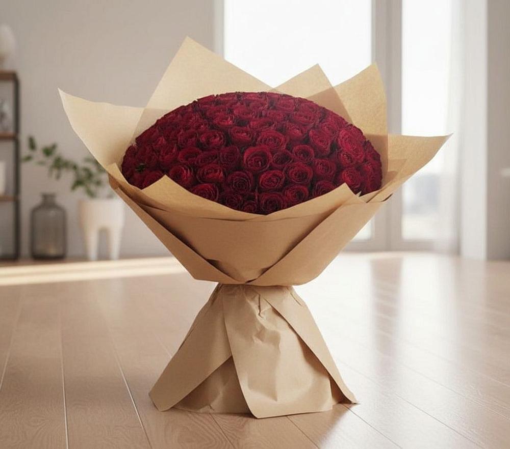 Букет 101 Красная роза в Цибанобалка