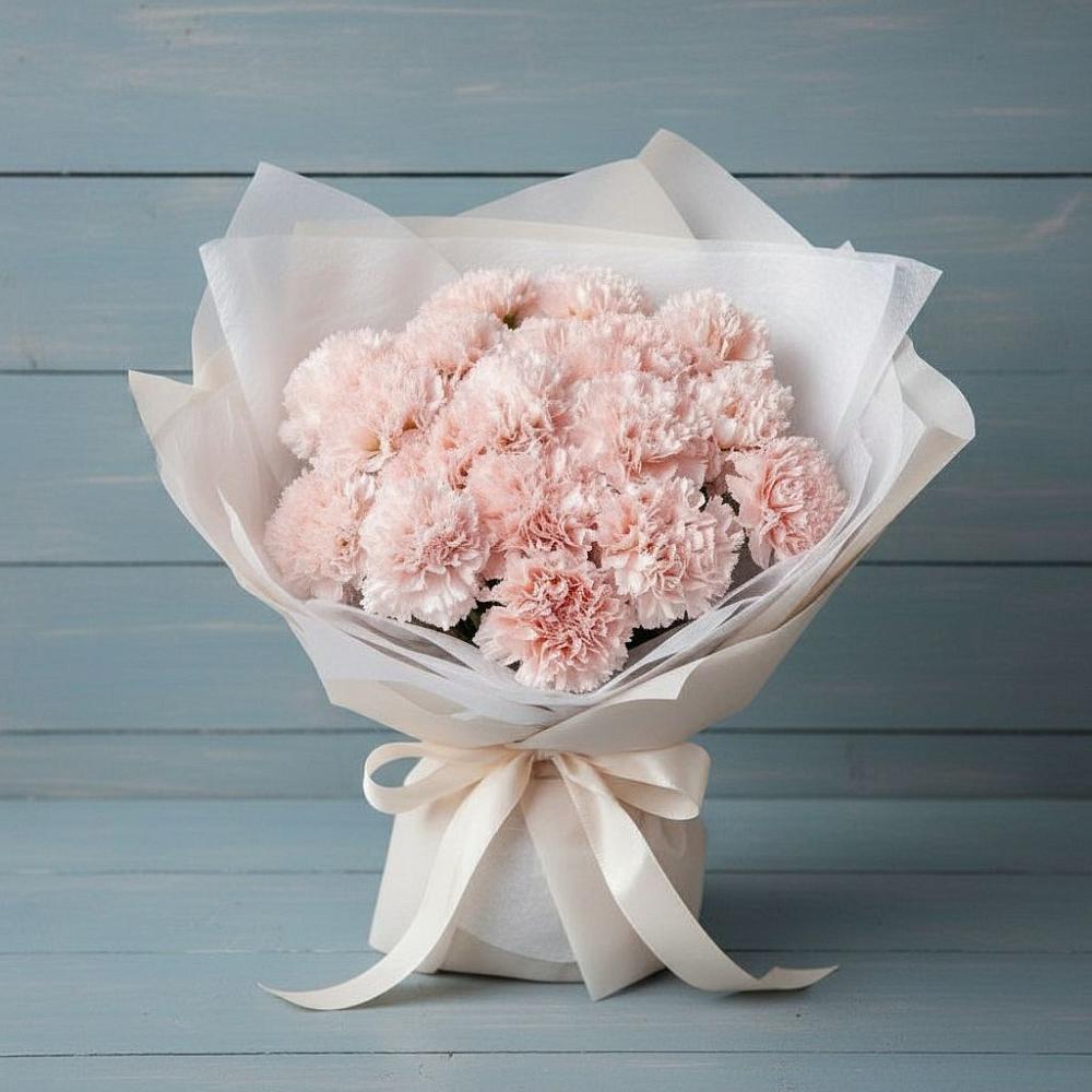 Букет цветов из: Гвоздики в Цибанобалка