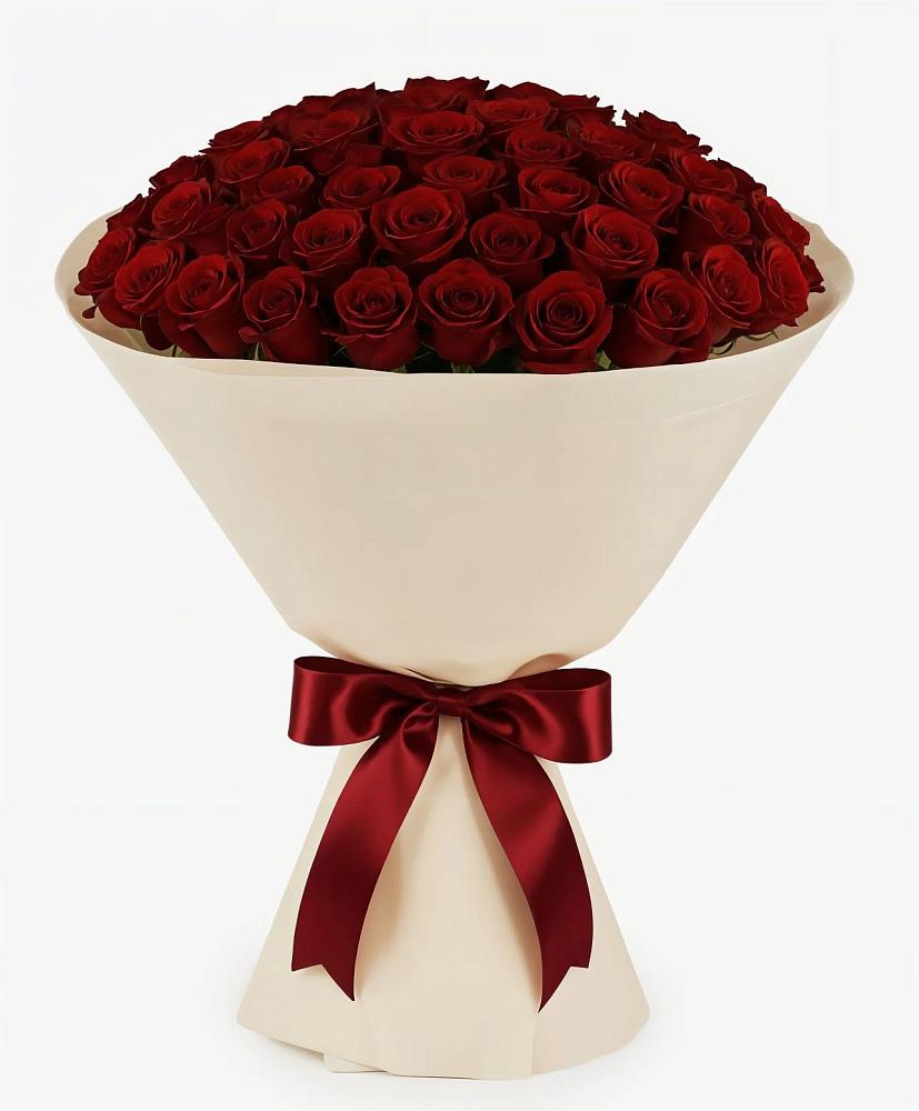 Букет 101 Бордовая роза Блэк Бакарра в Цибанобалка